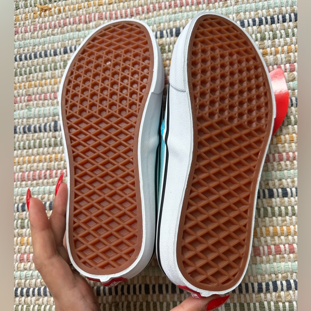 Vans Blue and Pink Gradient Slip-On Sneakers - Picture 6 of 8